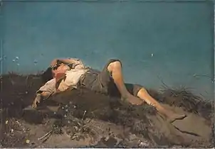 Franz von Lenbach, Un garçon berger, 1860