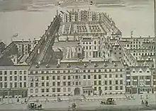 Furnival's Inn, Londres, au XVIIIe&nbsp;siècle.