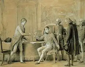 François Gérard (1770–1837), Signature du Concordat entre la France et le Saint-Siège, le 15 juillet 1801, Musée de l'Histoire de France (Versailles).
