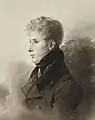 Auguste Bertin de Veaux à l'âge de 18 ans, mars 1817, par Anne-Louis Girodet.