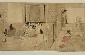 Rouleau des êtres affamés, XIIe&nbsp;siècle, musée national de Tokyo.