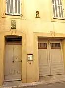Maison où fut posée par erreur la plaque indiquant l'endroit d'emprisonnement de la garde de Napoléon&nbsp;Ier.
