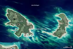 Garden Island et :Hog Island (Michigan)&nbsp;(en).