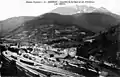 La gare et le village vers 1900.
