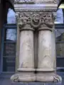 Gare de Metz (début du XXe&nbsp;siècle). Décor avec colonnes géminées.