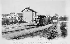 La gare au début du XXe&nbsp;siècle.
