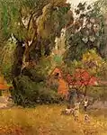 Huttes sous les arbres, 1887, collection privée, Washington