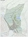 Carte topographique de la commune (2020).