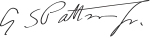 Signature de George Patton