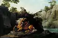 Cheval dévoré par un lion