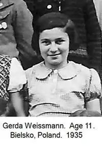 Gerda Weissmann à 11 ans.