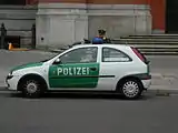 Corsa C en tant que voiture de police à Berlin