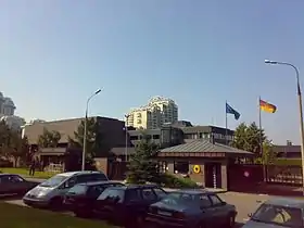 Vue de la mission diplomatique