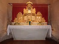 Le retable du XVIIIe siècle.