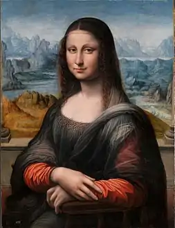 La Joconde du Prado, après sa restauration et le retrait de la couche noire.