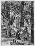 Planche VIII : L'Escalier aux trophées