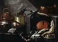 Nature morte aux poissons et crustacés