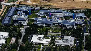Googleplex de Google de Larry Page et Sergey Brin.