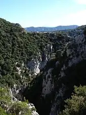 Les gorges de Galamus.