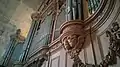 Détail du grand orgue de la cathédrale Saint-Mammès.