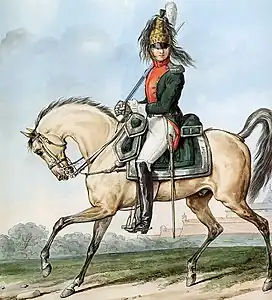 colonel à cheval du 1er&nbsp;régiment de dragons
