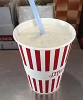 Granizado de leche rizada.