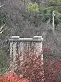 Grasse-PeymeinadeAvenue Louis Icard. Viaduc des Ribes. Tête d’une pile 43° 38′ 51,7″ N, 6° 54′ 12,4″ E