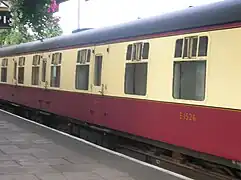 Côté couloir d’une voiture RKB.