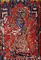 Tara verte avec un gajra de jasmin autour du chignon. Peinture murale dans le bâtiment Sumtsek du Monastère d'Alchi au Ladakh (XIe&nbsp;siècle).