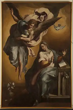 L'annonciation de Marie par Gregorio Martínez, 1596