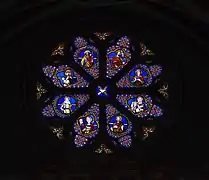 Rosace de l'église Saint-Martin.