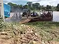 Ferry de Guerima sur la rivière Mbam près de Bafia (Cameroun)