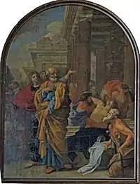 Guerison du boiteux st-Pierre par Wibert.