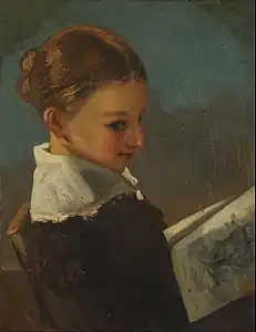 Juliette Courbet âgée de dix ans, Musée national des Beaux-Arts, Buenos Aires, vers 1841.
