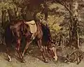 Gustave Courbet, Cheval dans la forêt, 1863.