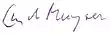 Signature de Guy de Muyser