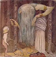 "Voici un peu d'herbe magique pour toi. Je suis la seule à pouvoir en trouver." dans Le garçon qui n'avait jamais peur, 1912