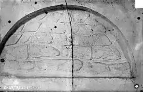 Appareil d'un mur mérovingien de la crypte.