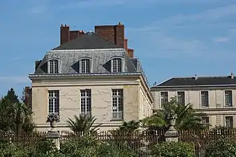 Vue depuis le jardin de l'Orangerie.