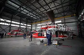 Hangar à l'aéroport.