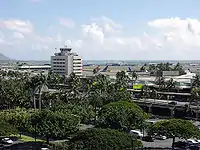 Vue sur l'aéroport.