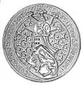 Sceau duroi Haakon V Magnusson, le dernier roi de la maison de Sverre.