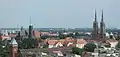 La cathédrale vue de loin (vue actuelle).