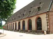 La façade de la Halle aux blés, nouveau musée de Bouxwiller.