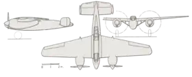 vue en plan de l’avion