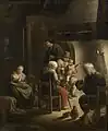 Intérieur de cuisine d'une famille paysanne (1794).
