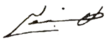 Signature de Hassan II(ar) ٱلْحَسَن ٱلثَّانِي(ber) ⵃⴰⵙⴰⵏ ⵡⵉⵙ ⵙⵉⵏ
