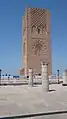 La tour Hassan, à Rabat (Maroc).