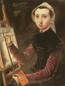 Autoportrait de Catharina van Hemessen (1548)