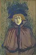 Jane Avril (1892), huile sur toile (63,2&nbsp;×&nbsp;42,2&nbsp;cm), Williamstown, Massachusetts, Clark Art Institute.
